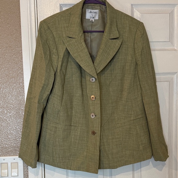 Collections for Le Suit Women's Green Blazer - Picture 1 of 5